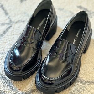 Sincerely Jules faux patent leather chunky loafers